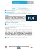 Proceso de Estimación Del Riesgo Asociado A La Conducción NATURALES de Agua para Consumo en Sistemas de Abasto.