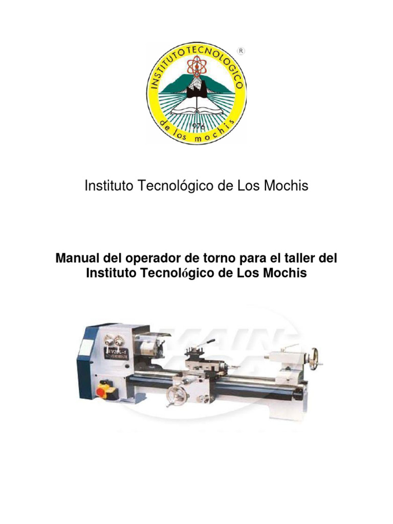 Manual De Prácticas Torno De Taller De Mecánica Itlm Descargar Gratis