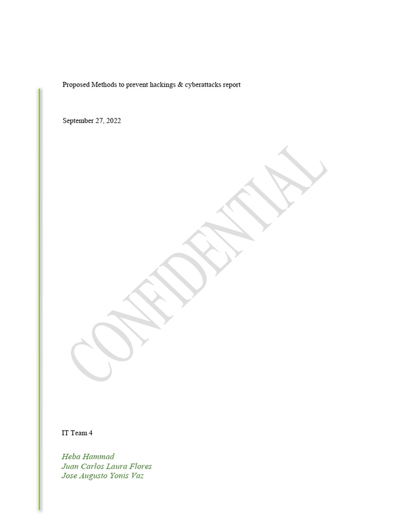 Cybersecurity Strategies Against Hacking | PDF | Security | Computer ...
