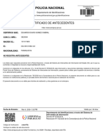 Policia Nacional: Certificado de Antecedentes