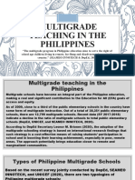 Multigrade Teaching in the Philippines