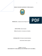 Informe - Desarrollo y Crecimiento en Colombia