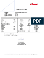 Certificado Crisol Girasol 20 L FP. 18.01.2022