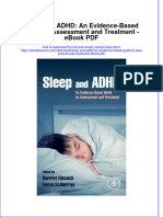 Full download book Sleep And Adhd An Evidence Based Guide To Assessment And Treatment Pdf pdf