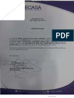 Certificacion ASECASA ARRIENDO