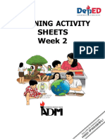 LEARNING ACTIVITY SHEETS Week 2 q4 1