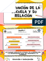 EQ7 La Función de La Escuela y Su Relación Entre Educación, Cultura y Psicología