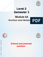 L 1 Intensive Care Medicine, Enteral and Parentral Nutrition