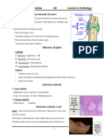 L 2 Pathology, Joints Diseases Lecture Notes