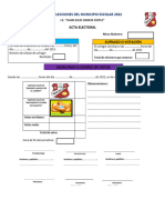 acta electoral