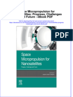 Full Download Book Space Micropropulsion For Nanosatellites Progress Challenges and Future PDF