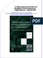 Full Download Book Innovation in Nano Polysaccharides For Eco Sustainability From Science To Industrial Applications PDF