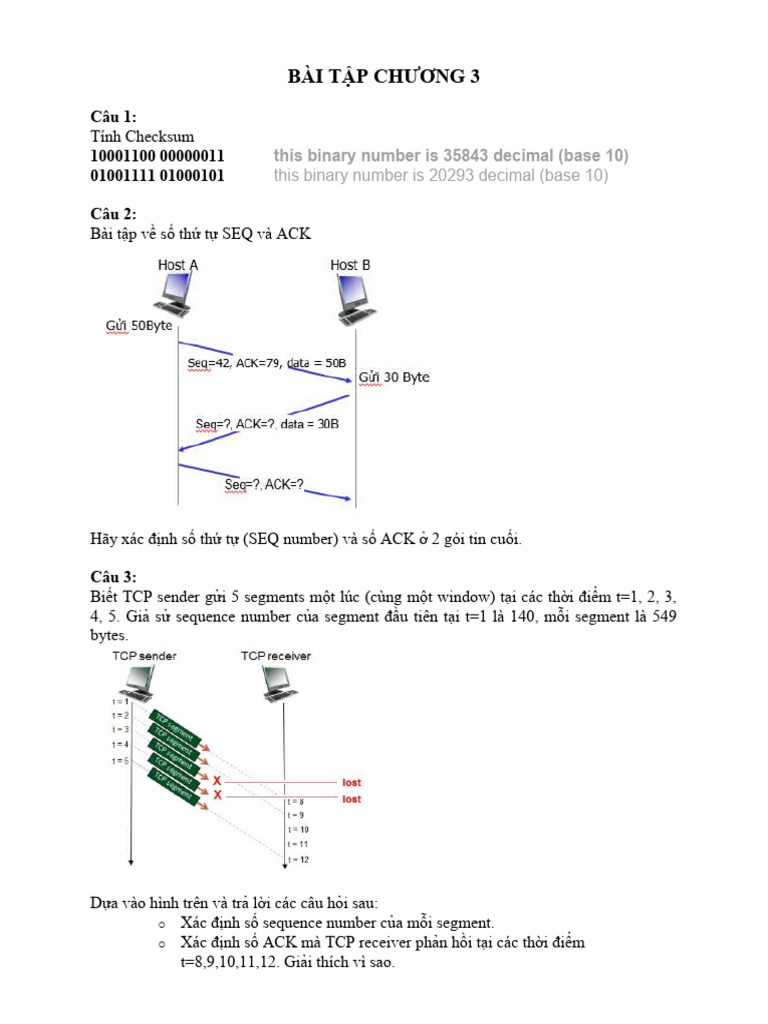 Bai Tap Chuong 3 | PDF