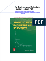 Full Download Book Statistics For Engineers and Scientists 6Th Edition PDF