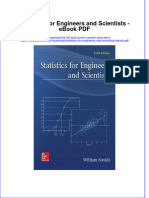 Full Download Book Statistics For Engineers and Scientists PDF