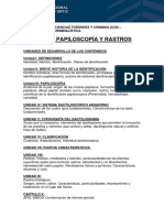 Seminario Rastros y Papiloscopía 2023