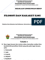 Pertemuan 4 - Filsafat Ilmu - PLH - Filosofi Dan Hakekat Ilmu - Tugas 4