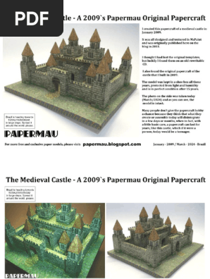 The Medieval Castle - A 2009`s Papermau Original Papercraft - 04 - 2024