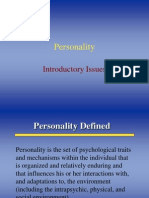Personality: Introductory Issues