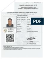 Certificado Policial de Gilver