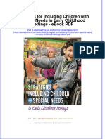 Full Download Book Strategies For Including Children With Special Needs in Early Childhood Settings PDF