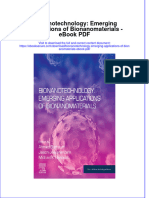 Full download book Bionanotechnology Emerging Applications Of Bionanomaterials Pdf pdf