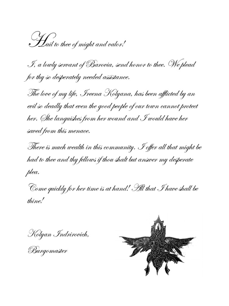 Curse of Strahd Handouts | PDF