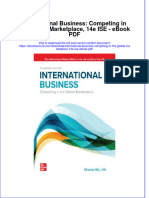 Full Download Book International Business Competing in The Global Marketplace 14E Ise PDF
