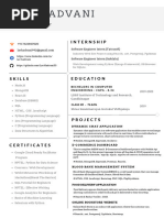 Lav Hadvani - Resume