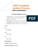 TCS NQT Registration Process 2024