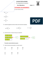 Atividades de Afianzamiento para La Evaluacion Fgracciones 4 ° 2023