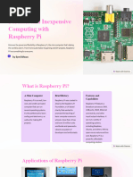 Portable and Inexpensive Computing With Raspberry Pi