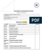 Toma de Ramos Inscripcion y o Modificación PRF