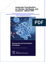 Full Download Book Supramolecular Coordination Complexes Design Synthesis and Applications PDF