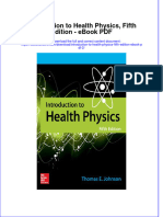 Full Download Book Introduction To Health Physics Fifth Edition 2 PDF