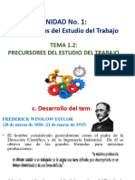 1.2 Precursores del estudio del trabajo