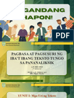 Aralin 1 Pagbasa Sa Ibat Ibang Uri NG Teksto