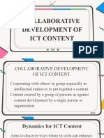 Collaborative Development of ICT Content