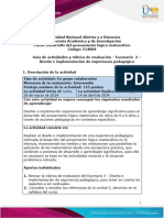 Guía de actividades y rúbrica de evaluación – Escenario 3 - Diseño e implementación de experiencia pedagógica (1)