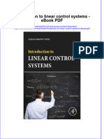 Full Download Book Introduction To Linear Control Systems PDF