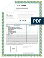 Format Surat Keterangan Lulus