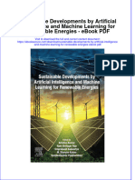 Full Download Book Sustainable Developments by Artificial Intelligence and Machine Learning For Renewable Energies PDF