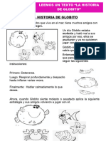 D4 A1 Ficha Com. Leemos Un Texto "La Historia de Globito