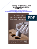 Full download book Tactile Sensing Skill Learning And Robotic Dexterous Manipulation Pdf pdf