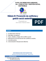 Modulo III. Prevención de Conflictos Sociales