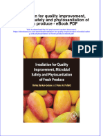 Full download book Irradiation For Quality Improvement Microbial Safety And Phytosanitation Of Fresh Produce Pdf pdf