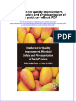 Full Download Book Irradiation For Quality Improvement Microbial Safety and Phytosanitation of Fresh Produce PDF