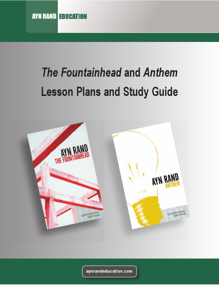 Anthem and The Fountainhead Lesson Plans | PDF | Science | Philosophical  Science