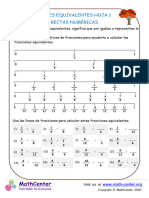 Equivalent Fractions 1 Number Lines