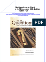 Full download book The Big Questions A Short Introduction To Philosophy 10Th Edition Pdf pdf